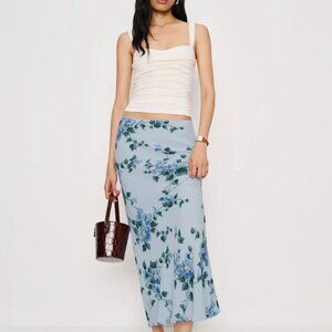 Reformation Layla Skirt Blue - Size 10